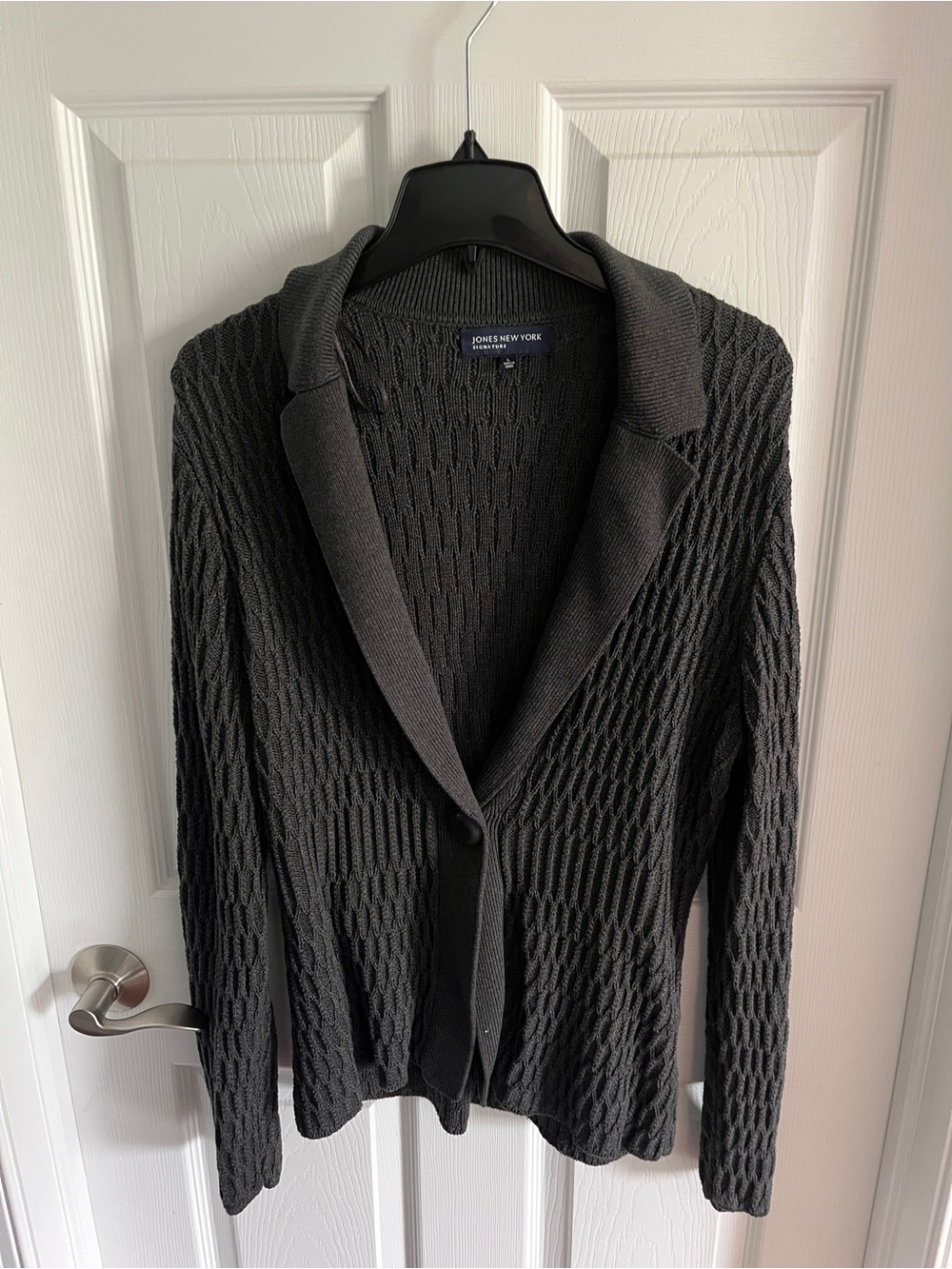 Jones New York Charcoal Grey Sweater